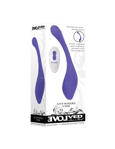 Vibration de Stimulation Double Evolved Violet
