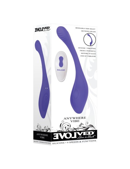 Vibration de Stimulation Double Evolved Violet