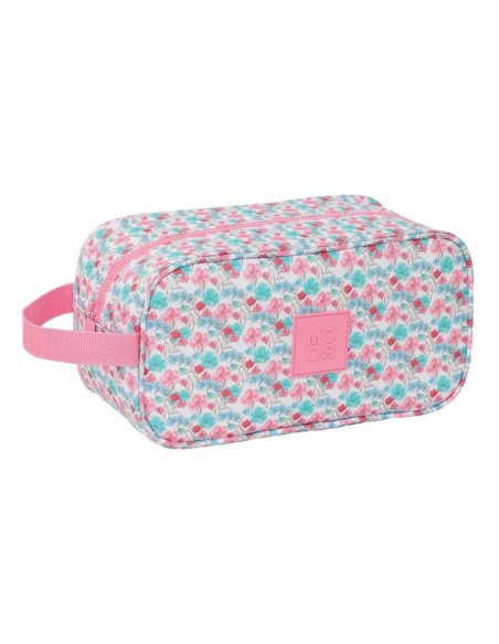 Range-Chaussures de Voyage Moos Flores Multicouleur 29 x 15 x 14 cm
