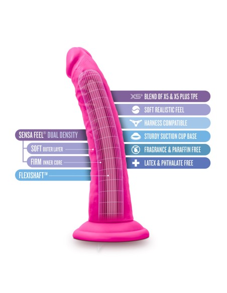 Gode réaliste Blush Au Naturel TPE Ø 3,4 cm (17,7 cm)