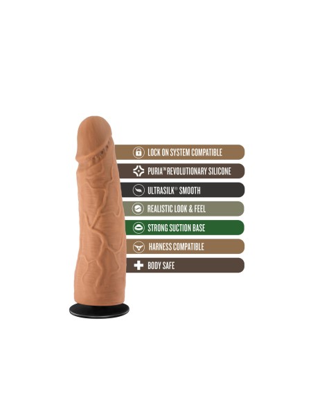 Gode réaliste Blush Lock On Silicone (17,7 cm)