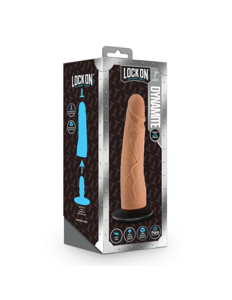 Gode réaliste Blush Lock On Silicone (17,7 cm)