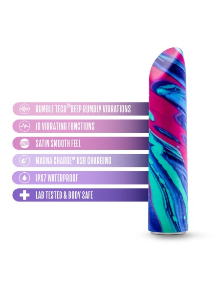 Vibromasseur à boules Blush Limited Addiction Multicouleur