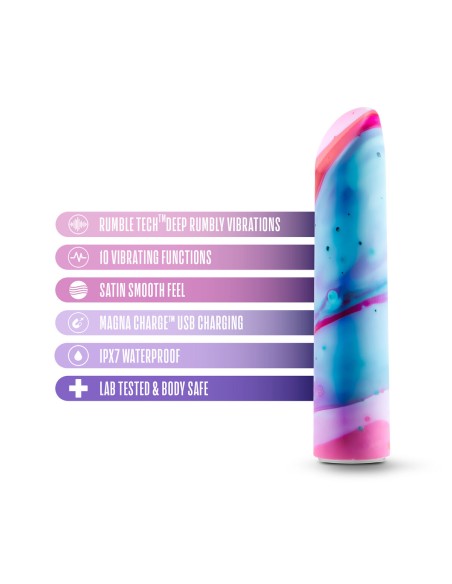 Vibromasseur à boules Blush Limited Addiction Multicouleur