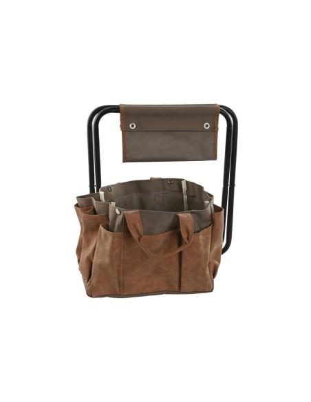 Kit d'outils de jardin Home ESPRIT Marron Polyester Aluminium 7 Pièces