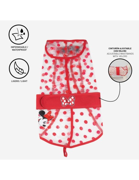 Imperméable pour Chien Minnie Mouse Rouge M