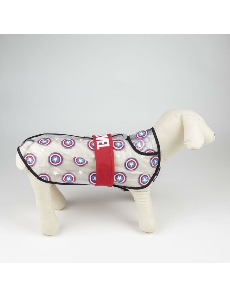 Imperméable pour Chien The Avengers Rouge Transparent M