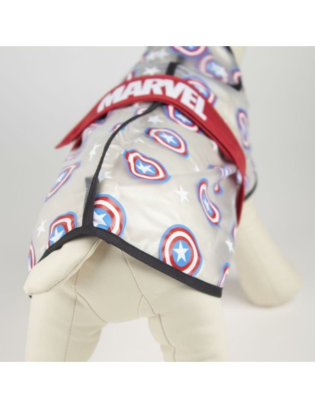 Imperméable pour Chien The Avengers Rouge Transparent M
