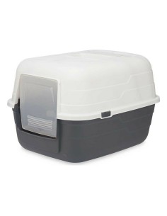 Bac à litière pour chats Mascow 87952 Gris Anthracite Plastique 48 x 32 x 38 cm (12 Unités) 2