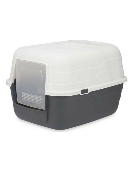 Bac à litière pour chats Mascow 87952 Gris Anthracite Plastique 48 x 32 x 38 cm (12 Unités)