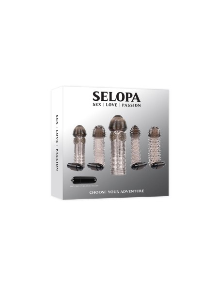Manchon de pénis Selopa Noir Ø 3,9 cm