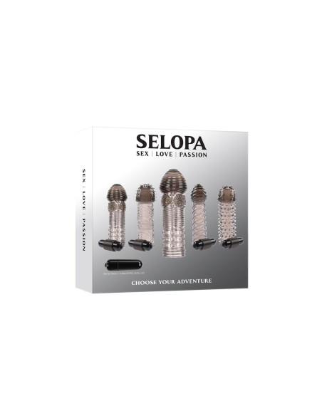 Manchon de pénis Selopa Noir Ø 3,9 cm