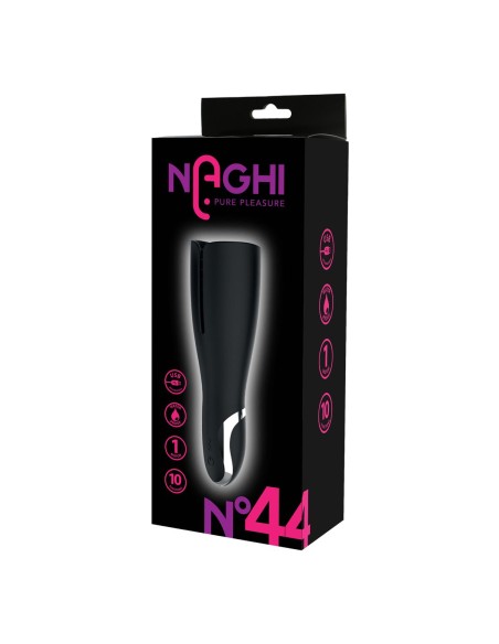 Manchon de pénis Naghi Noir Ø 6,5 cm
