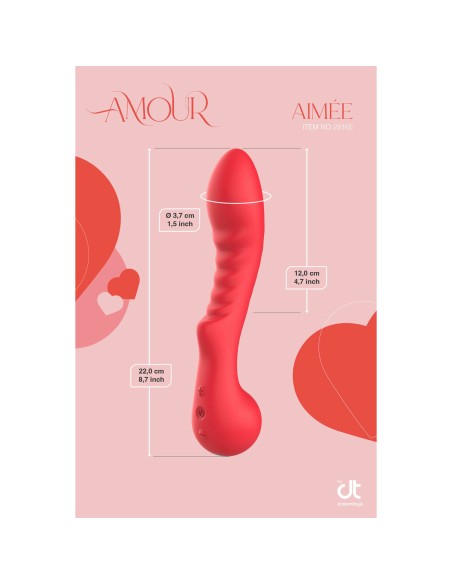 Vibromasseur classique Dream Toys Amour Flexible G-Spot Rouge