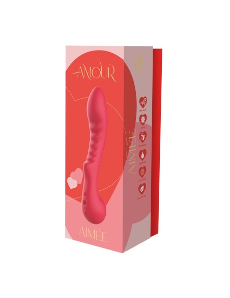 Vibromasseur classique Dream Toys Amour Flexible G-Spot Rouge