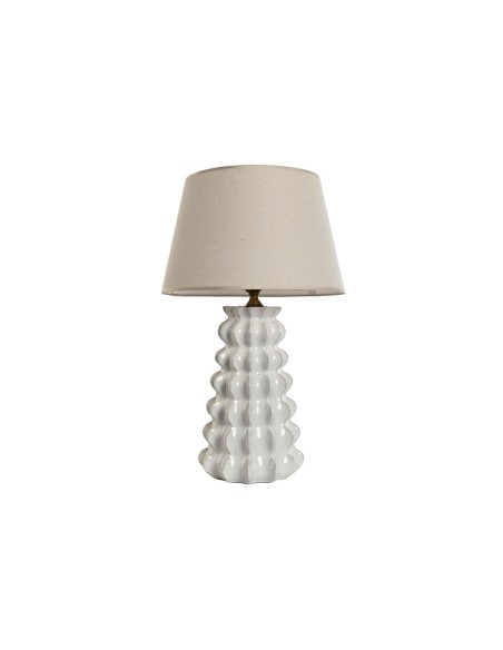 Lampe de bureau Home ESPRIT Blanc Porcelaine 50 W 220 V 40 x 40 x 65 cm