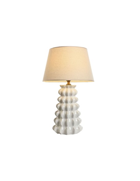 Lampe de bureau Home ESPRIT Blanc Porcelaine 50 W 220 V 40 x 40 x 65 cm