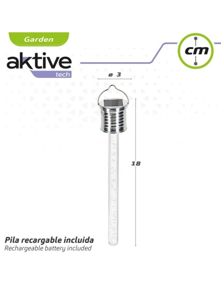 Lampe solaire Aktive 3 x 17,5 x 3 cm (24 Unités)