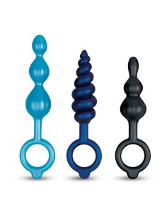 Plug Anal B-Vibe Bleu 3 Pièces