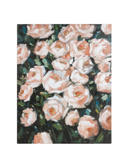 Cadre Huile Roses Bois de pin (80 X 4 x 100 cm)