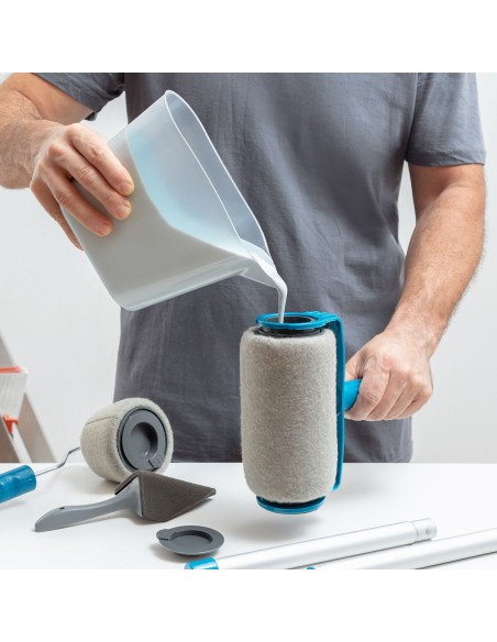 Ensemble de rouleaux de peinture anti-goutte rechargeables Roll'n'paint InnovaGoods 5 Pièces