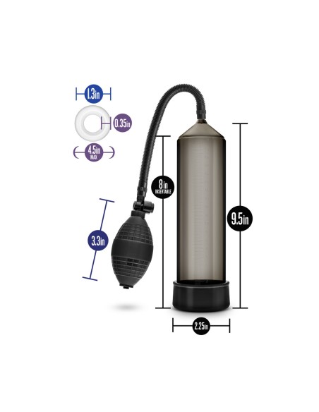 Pompe à pénis Blush Performance VX101 Noir