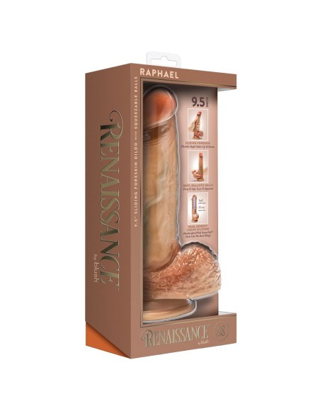 Gode réaliste Blush Renaissance Raphael Silicone Ø 4,5 cm (17,8 cm)
