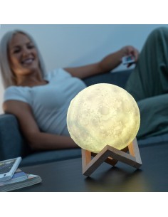 Lampe LED Rechargeable Lune Moondy InnovaGoods