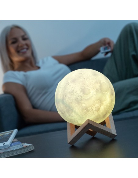 Lampe LED Rechargeable Lune Moondy InnovaGoods