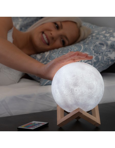Lampe LED Rechargeable Lune Moondy InnovaGoods