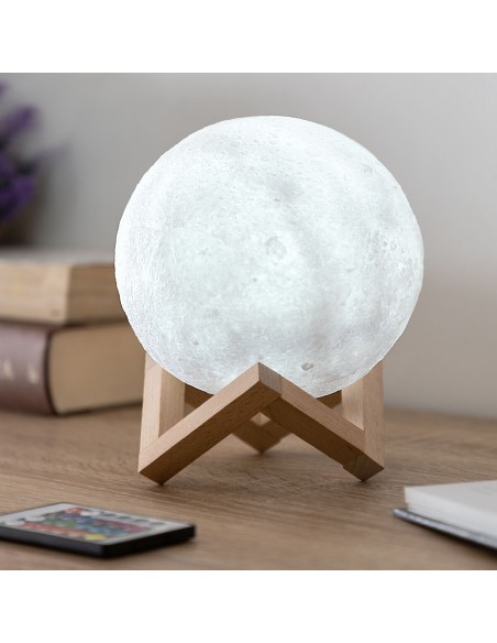 Lampe LED Rechargeable Lune Moondy InnovaGoods