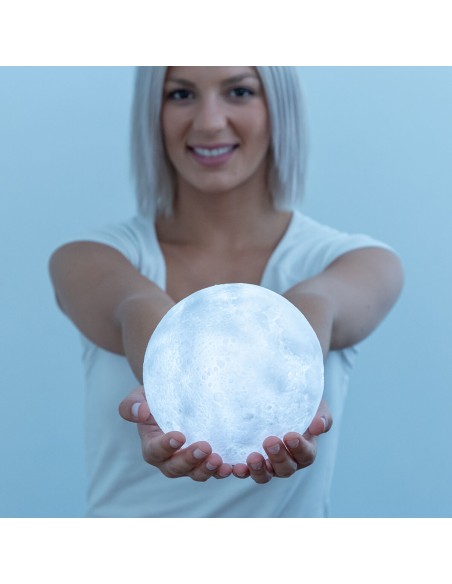 Lampe LED Rechargeable Lune Moondy InnovaGoods