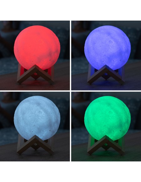 Lampe LED Rechargeable Lune Moondy InnovaGoods