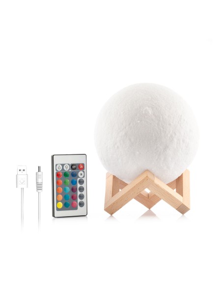 Lampe LED Rechargeable Lune Moondy InnovaGoods
