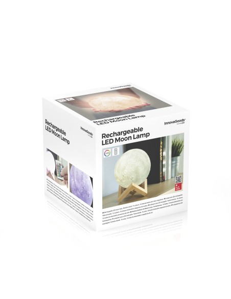 Lampe LED Rechargeable Lune Moondy InnovaGoods