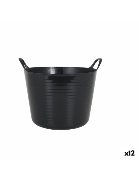 Bac plastique multi-usages Dem Flexy 16 L Rond (12 Unités)
