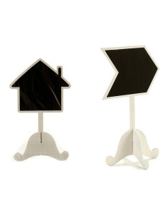 Ardoise Pincello BIG-S3602308 Maison Flèches 13,5 x 25 x 15 cm Support pied