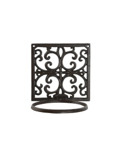 Support mural pour accrocher les pots de fleurs Home ESPRIT Brun foncé Fer 18 x 17,5 x 18 cm