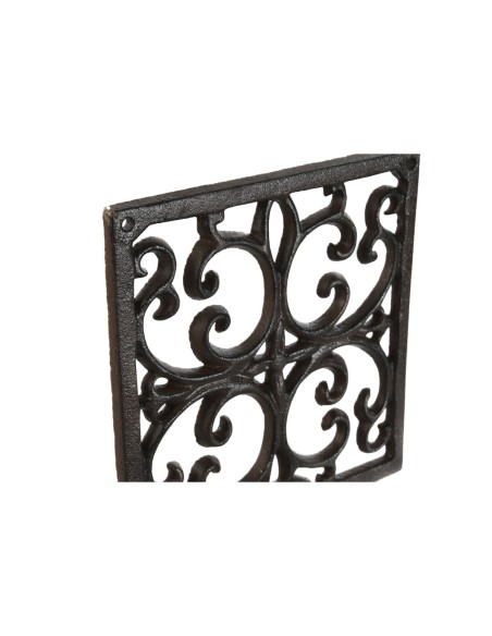 Support mural pour accrocher les pots de fleurs Home ESPRIT Brun foncé Fer 18 x 17,5 x 18 cm
