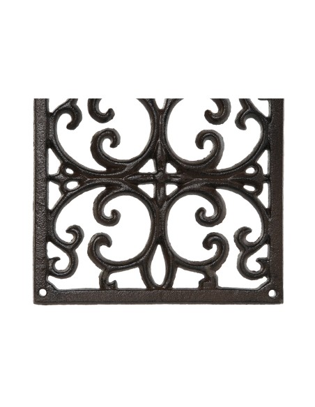 Support mural pour accrocher les pots de fleurs Home ESPRIT Brun foncé Fer 18 x 17,5 x 18 cm
