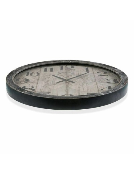 Horloge Murale Versa Map World Bois MDF (6,5 x 76,5 x 76,5 cm)