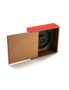 Horloge de table Versa Rouge Bois Vintage 10 x 23 x 23 cm 2