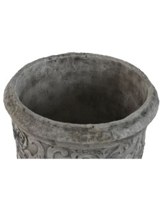 Cache-pot Home ESPRIT Blanc Gris Ciment 22 x 22 x 29 cm 2