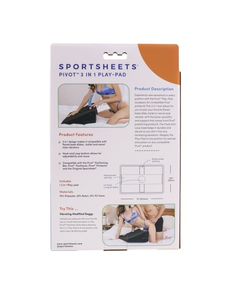 Draps de Lit Sportsheets Pivot Noir (Nylon) (Polyester) (Polyuréthane)