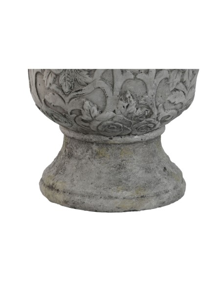 Cache-pot Home ESPRIT Blanc Gris Ciment 22 x 22 x 29 cm