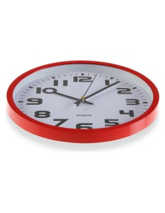 Horloge Murale Versa Rouge Plastique 3,8 x 25 x 25 cm 2