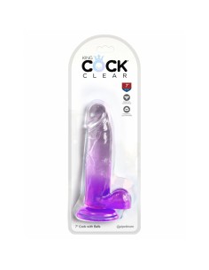 Dildo Pipedream King Cock Clear TPE 2