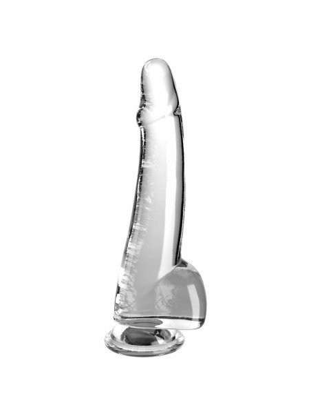 Gode réaliste Pipedream King Cock Clear TPE Transparent