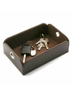 Vide-poches Versa Argent Cuir Synthétique Métal (13 x 6,5 x 20 cm) 2