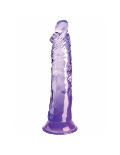 Gode réaliste Pipedream King Cock Clear TPE Violet